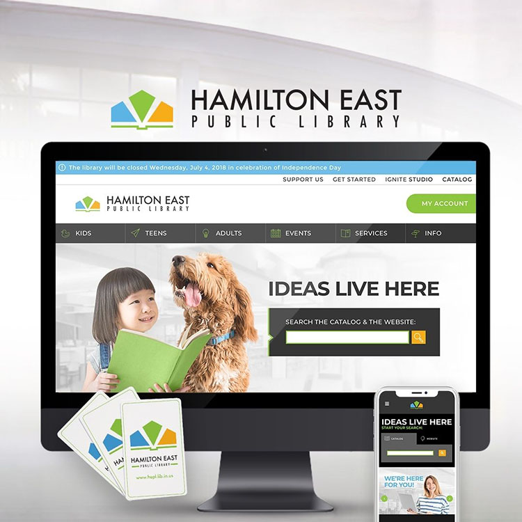 Hamilton East Public Library website