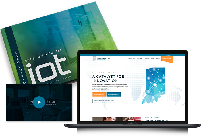 Indiana IoT website and marketing materials