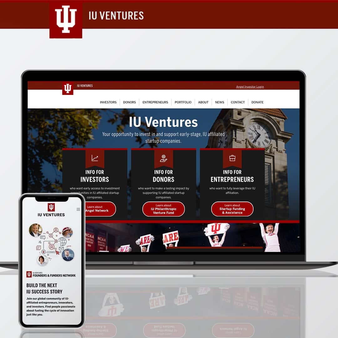 IU Ventures website design
