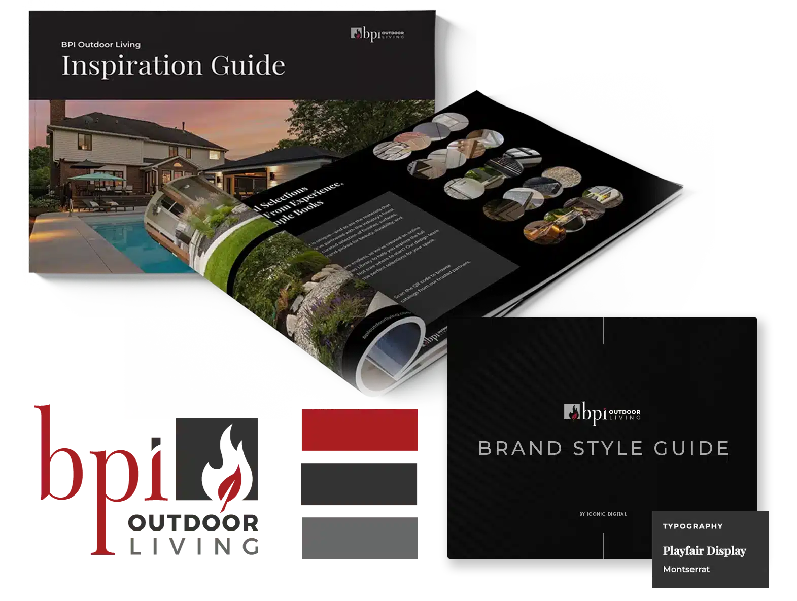 BPI Outdoor Living branding elements