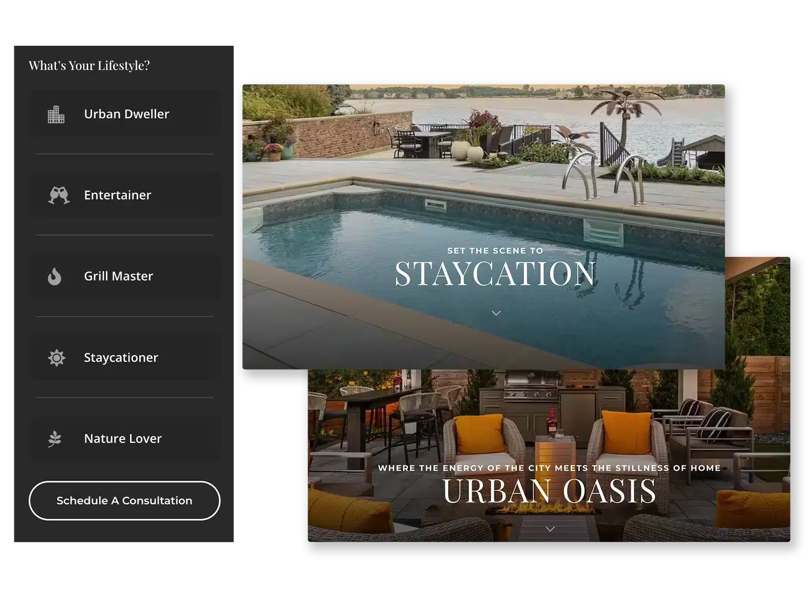 Menu structure of Hamilton East Public LIbrary's website
